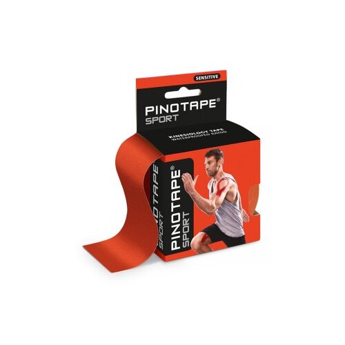 Pino PINOTAPE&reg; Sport, občutljiv, svetlo rdeč, 5 cm x 5 m Cene