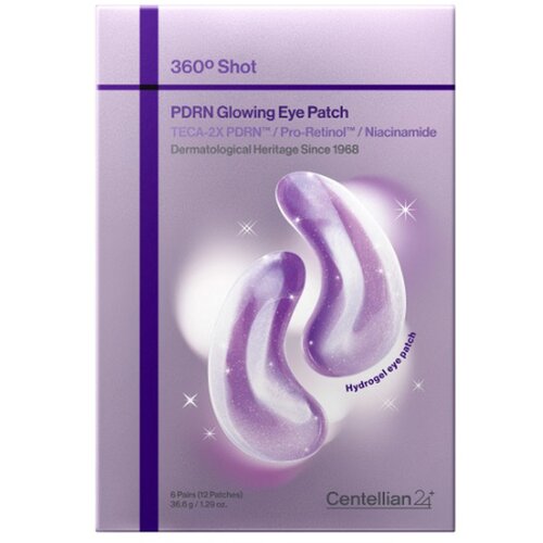 CENTELLIAN24 360&ordm; Shot PDRN Glowing Eye Patch gelaste blazinice za učvrstitev kože za pod oči proti oteklinam 12 kos Cene