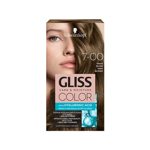Schwarzkopf Gliss Color trajna boja za kosu nijansa 7-00 Dark Blonde