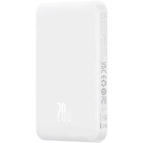 Baseus Mini power bank 5000mAh 20W + USB-C kabel 20V / 3A bela, (21533849) Cene