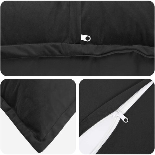  Presvlaka za jastuk 6 pcs HOUTEN Crna 50 x 75 cm Bar&amp;scaron;un Slike