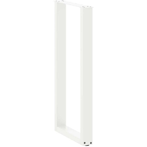  Noge za barsko mizo v obliki črke U, 2 kosa, bele barve, 40 x (100-101) cm, jeklo Slike