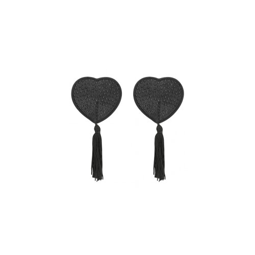 Coquette klobučki za bradavičke Heart črni Cene