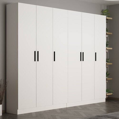 Hanah home Ormar Noah-8203, 270x210x35 cm, Bijeli Cijene
