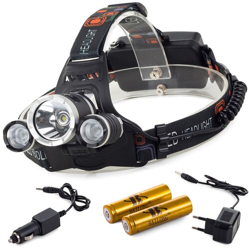 Bailong naglavna svetilkacree xm-l t6 2 x xpe led, (20494904) Slike