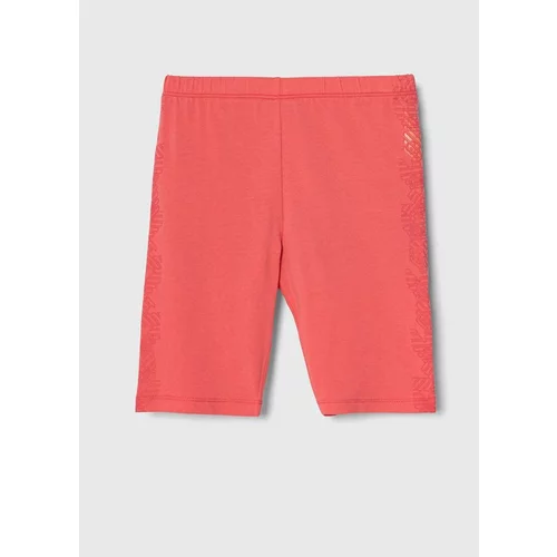 Emporio Armani Otroške kratke hlače roza barva