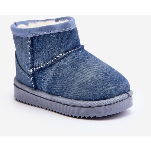 Boto Children's Snow Boots with Blue Glitter Sulinne Cene