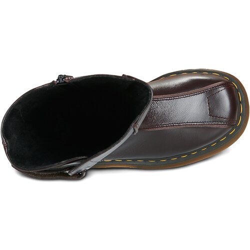 Dr. Martens Pol&amp;scaron;kornji BUZZ HIGH BOOT DARK BROWN MILLED GLOSS Kostanjeva Slike