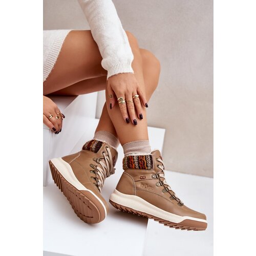 Kesi Leather women's insulated ankle boots Lee Cooper beige Cijene