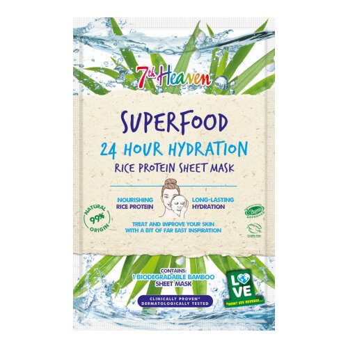 Montagne Jeunesse (7th Heaven) Montagne Jeunesse negovalna maska - 24H Hydration Rice Protein Sheet Mask Cene