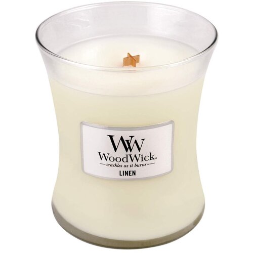 WoodWick linen di&amp;scaron;eča svečka 275 g unisex Slike