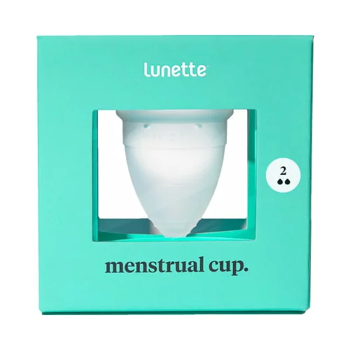 Lunette menstrual cup. menstrualna skodelica velikost 2 - prozorna
