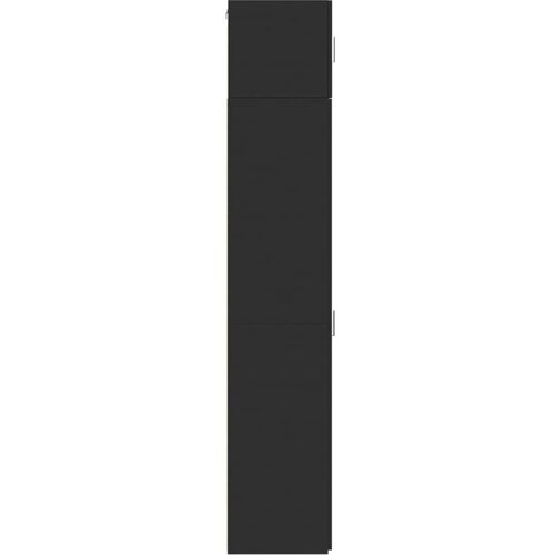 vidaXL Ozka omara za shranjevanje črna 40x42,5x225 cm inženirski les Cene