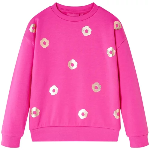 vidaXL Otroški pulover temno roza 104