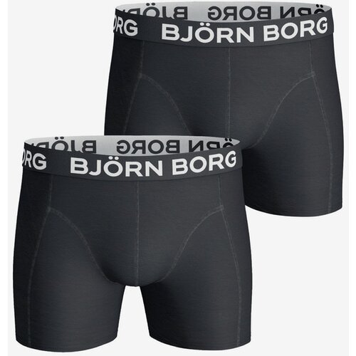 Bjorn Borg Noos Solids 2-pack Oprijete boksarice Črna Cene