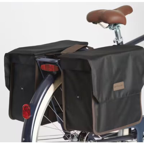 Olimp Sport Crna dvojna torbica za bicikl 2x20L Cene