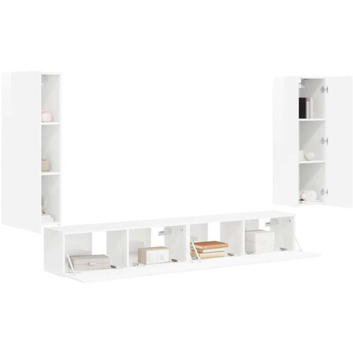  Visoki sjaj bijela 98 x 31 x 29 5 cm Slike