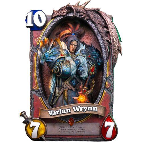  Hearthstone Varian Wrynn zbirateljski kip v okvirju 31cm Cene
