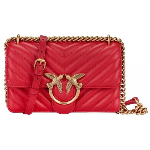 Pinko Torbe za čez ramo Mini Icon Rosso Rdeča Slike
