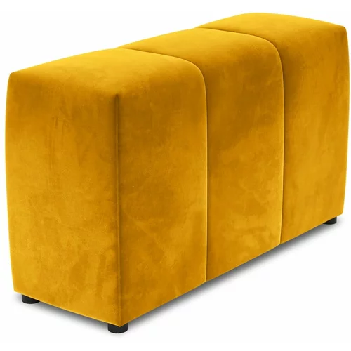 Cosmopolitan Design Žuti baršunasti naslon za modularnu sofu Rome Velvet -