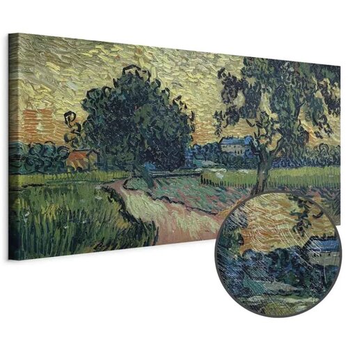  Slika - Vincent Van Gogh &ndash; Landscape with the Chateau of Auvers at Sunset 60x30 Premium Print Cijene