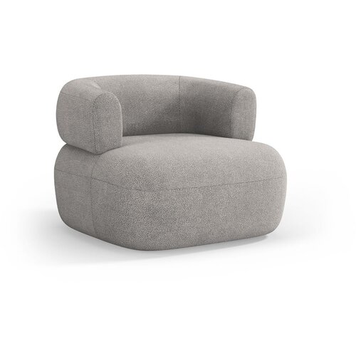 Micadoni Home Svijetlo siva fotelja od boucl&amp;eacute; tkanine Jenny &amp;ndash; Slike