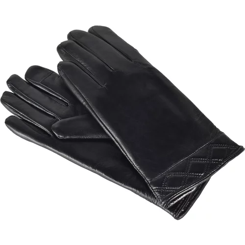 Semiline Woman's Women Leather Antibacterial Gloves P8209