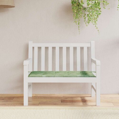 VidaXL Jastuk za vrtnu klupu uzorak li&amp;scaron;ća 120x50x3 cm tkanina Oxford Slike