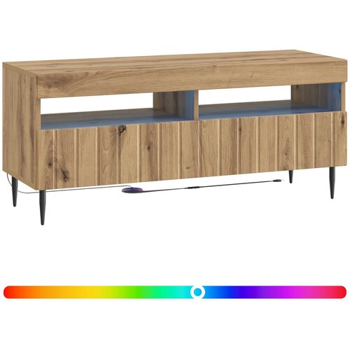  LED TV kabinet Hrast artisan Konstruirano drvo Slike
