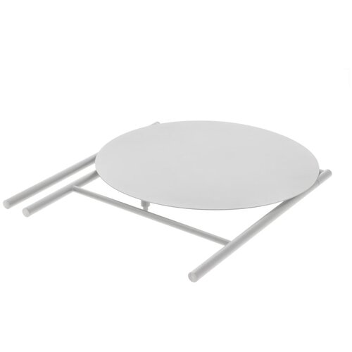Zone Bela kovinska okrogla jedilna miza &amp;oslash; 70 cm Disc &amp;ndash; Slike