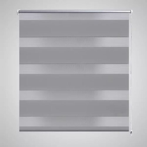 VidaXL Črtasti Zebra Rolo / Senčilo velikost 90 x 150 cm Siva barva Slike