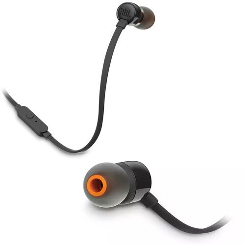 JBL tune 110 in-ear slušalke z mikrofonom, črne Cene