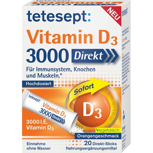 TETESEPT Vitamin D3 3000 Direkt vrećice - 20 vreć. Cijene