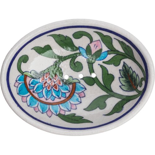 Tranquillo Posodica za milo Blue Pottery - modra Slike