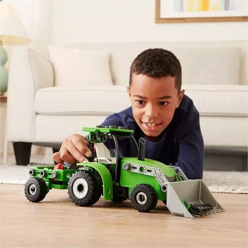  Meccano Junior: Kovinski konstrukcijski elementi - traktor, 114 kosov Slike