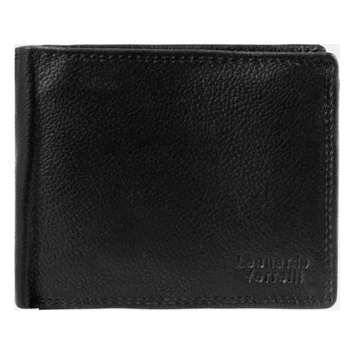 TOSN Moška denarnica Leonardo Verrelli Sola črna