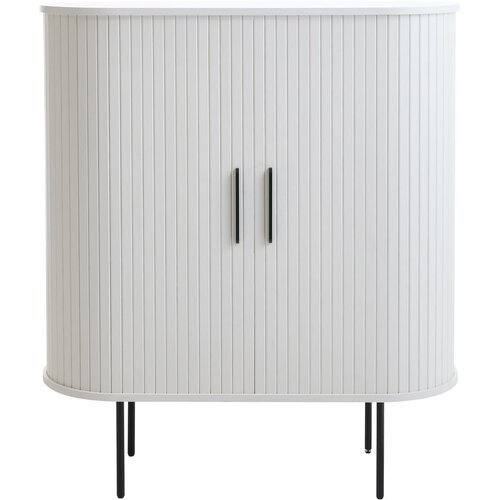 Unique Furniture Bijeli ormarić s kliznim vratima 100x118x40 cm Nola &amp;ndash; Slike