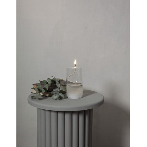 Star Trading bijela led svijeća u flamme float staklu, visina 17,5 cm Slike