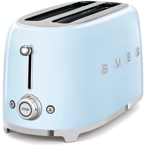 Smeg TSF02PBEU 2-Slice Toster dug 50-ih retro stila, pastelno plava Slike