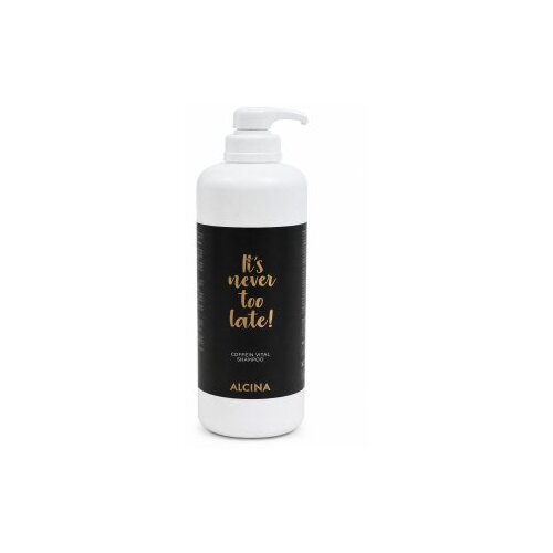 ALCINA It&amp;#039;s never too late! Coffein Vital Shampoo učvr&amp;scaron;ćujući &amp;scaron;ampon za prorijeđenu kosu 1250 ml Slike