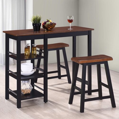 3 Barski Set kom MDF Crni Cijene