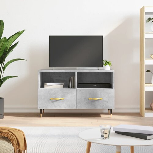 TV ormarić boja betona 80 x 36 x 50 cm konstruirano drvo Slike