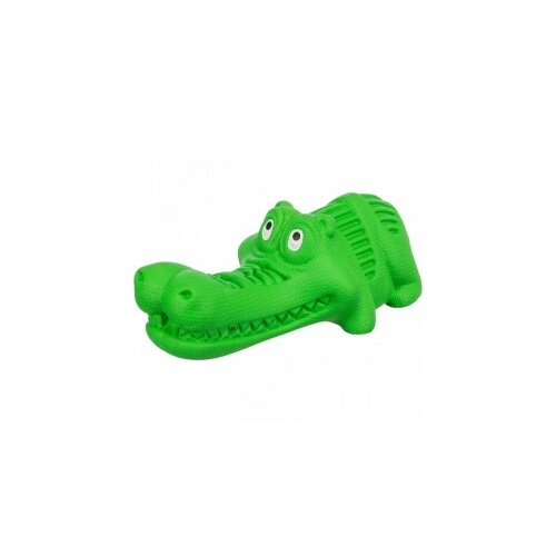 Krokodil za poslastice prirodna guma 18cm zeleni Cene