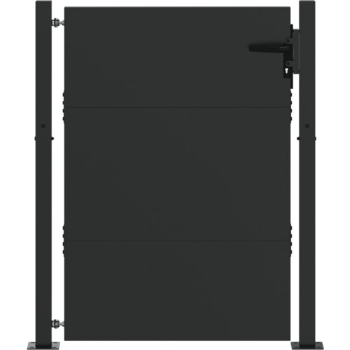 vidaXL Vrtna vrata Crna 105 x 150 cm Čelik s praškastim premazom Cijene