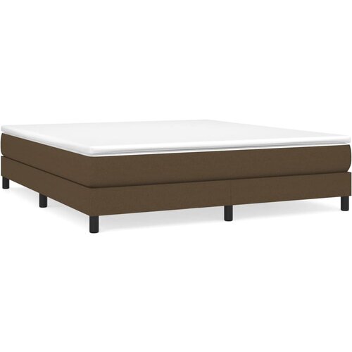 Maison Chic Box spring postelja - Vzmetna postelja z vzmetnico temno rjava 180x200 cm blago SL20912, (21893200) Cene