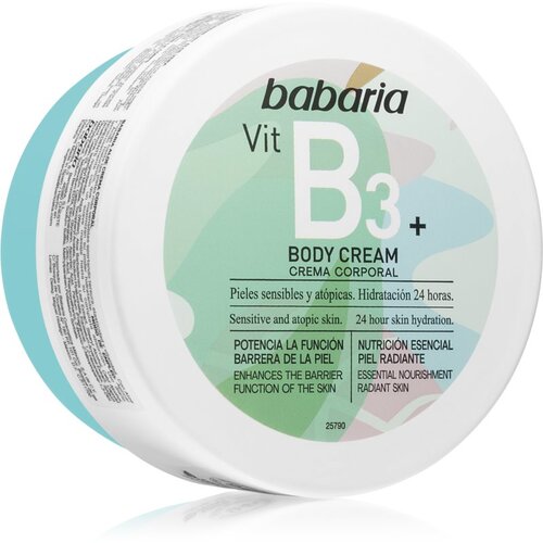 Babaria Vitamin B3 krema za telo za občutljivo kožo 400 ml Slike