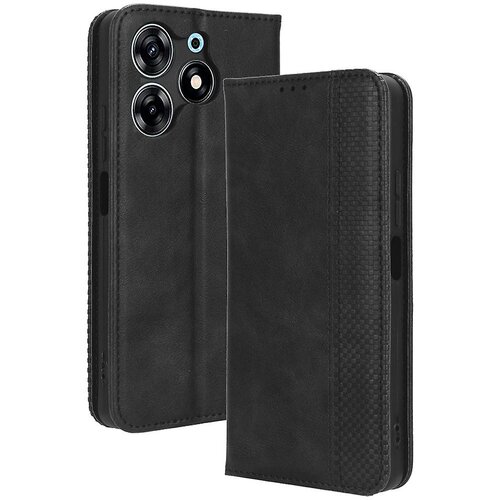 INORCO Za Tecno Spark 10 Pro K17 retro PU usnjena torbica s stojalom, denarnico, preklopno folijo, torbica za telefon, (22035637) Slike