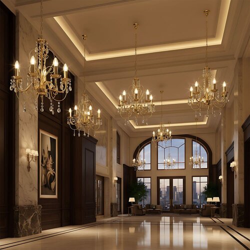 Toolight Elegantni Luster EBT009-5CP GOLD Slike