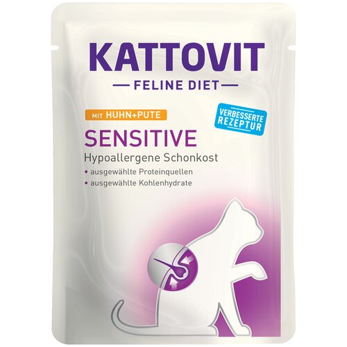 Kattovit Sensitive vrečke 24 x 85 g - Pi&amp;scaron;čanec &amp;amp; puran Slike