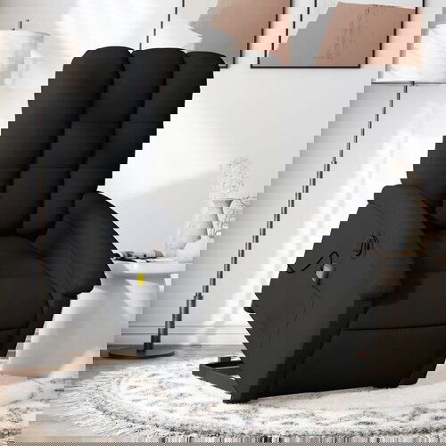 vidaXL električni masažni naslanjač s funkcijo vstajanja črn Cene